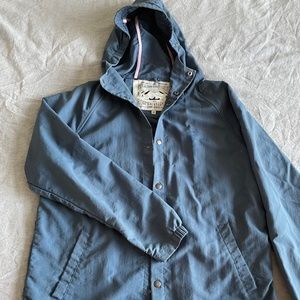 Poler Light Hooded Jacket in blue, size medium